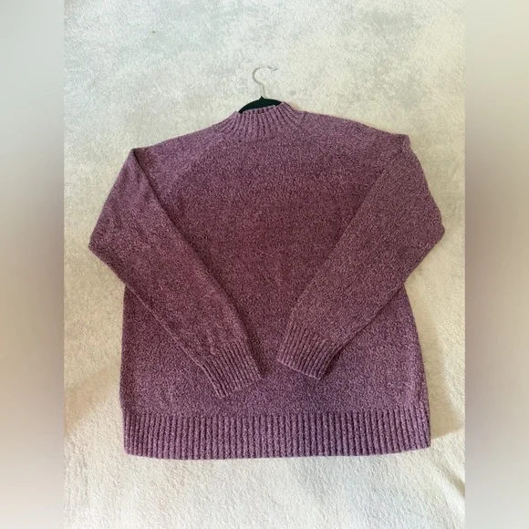 WinterSilks Women's 100% Silk Knit
Sweater Size L Purple Long Sleeve
Crewneck - Picture 3 of 9